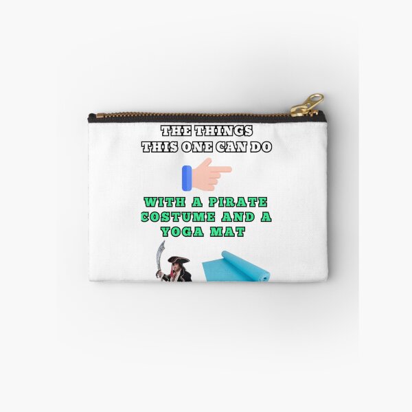 Item preview, The things this one can do with a pirate costume and a yoga mat designed and sold by Goode-sense2025.