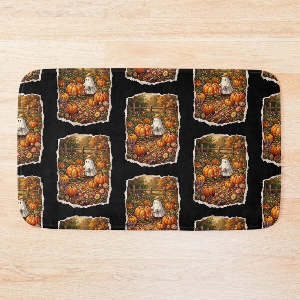 Item preview, Cozy Autumn Ghost In Pumpkin Patch designed and sold by Tiffany Roy.