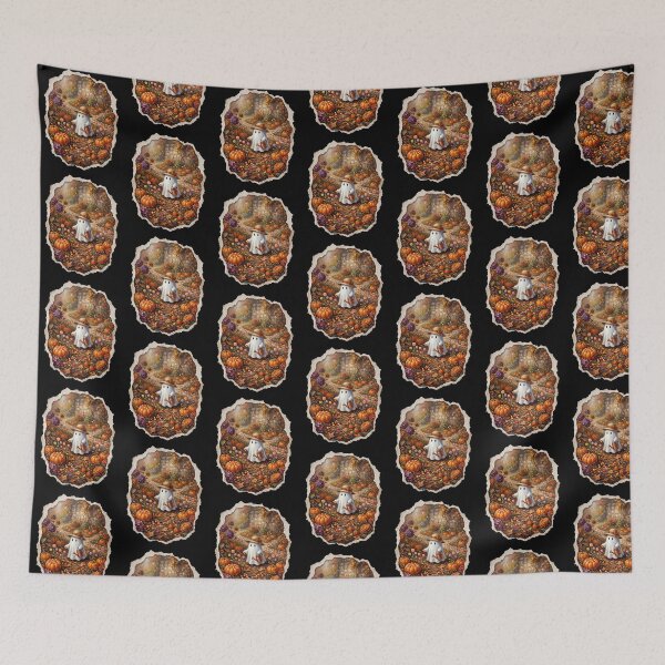 Item preview, Whimsical Ghost Gardening In Autumn Patch designed and sold by Roy & Tiffany.