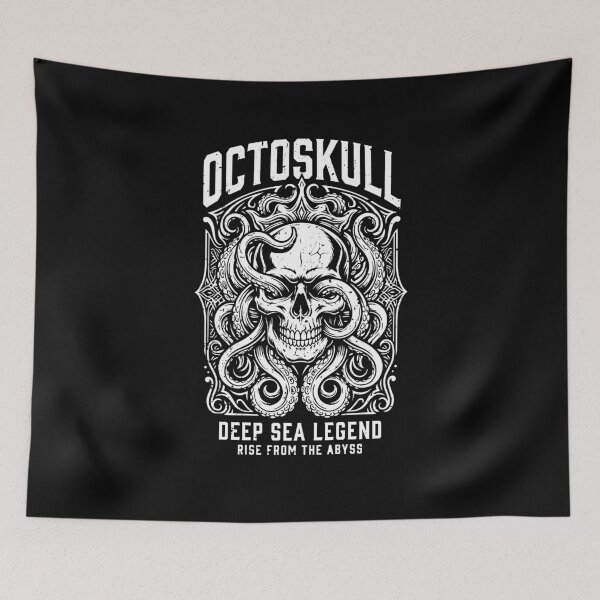 Item preview, Octopus Skull Cthulhu Abyss Legend Gothic Art designed and sold by crouchingpixel.
