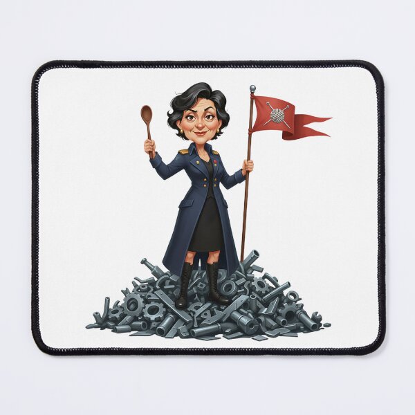 Item preview, Badass Post Apo Grandma Knitting Leader Illustration designed and sold by vk09.