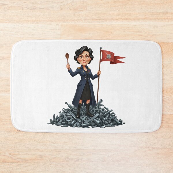 Item preview, Badass Post Apo Grandma Knitting Leader Illustration designed and sold by vk09.
