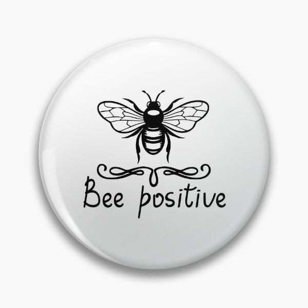 Item preview, Bee Positive Inspirational Quote designed and sold by MagnoliaLake.