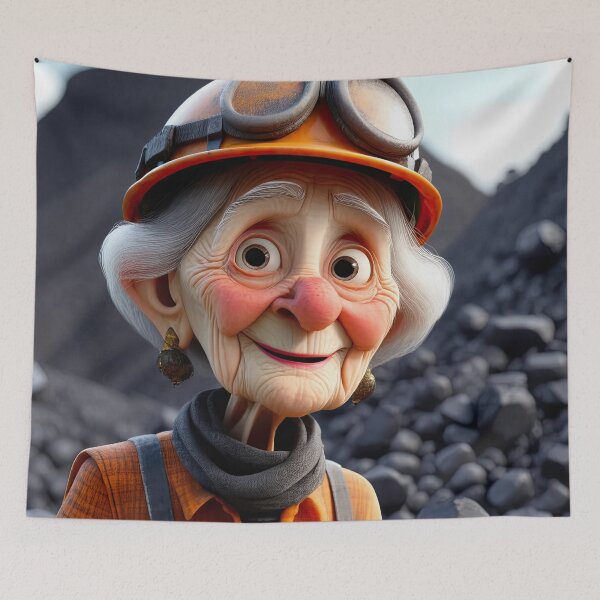 Item preview, Old Fart as a Coal Miner designed and sold by Colin Bentham.