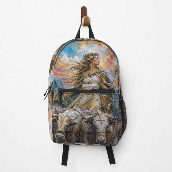 Item preview, Norse Goddess Gefion painting designed and sold by GalleryKauffeld.