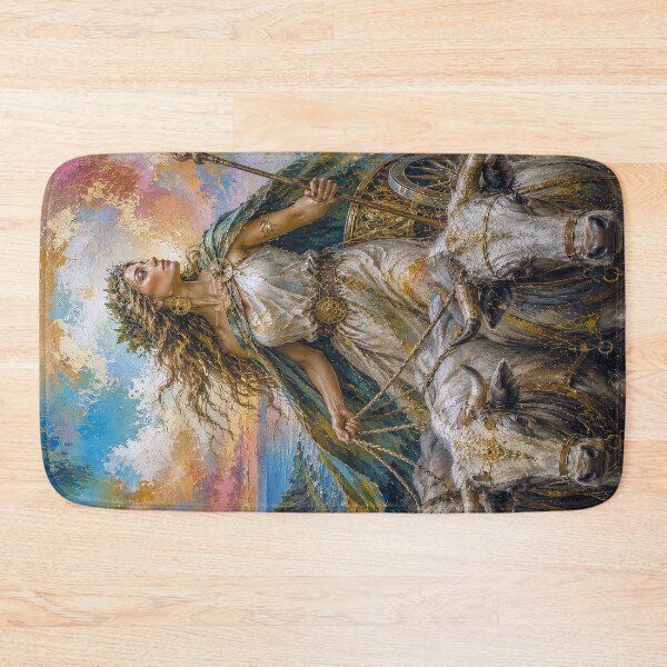 Item preview, Norse Goddess Gefion painting designed and sold by GalleryKauffeld.