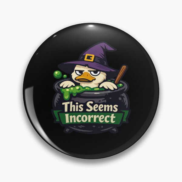 Item preview, Cauldron Trouble With a Grumpy Duck Wizard  designed and sold by Sketchlegacy.