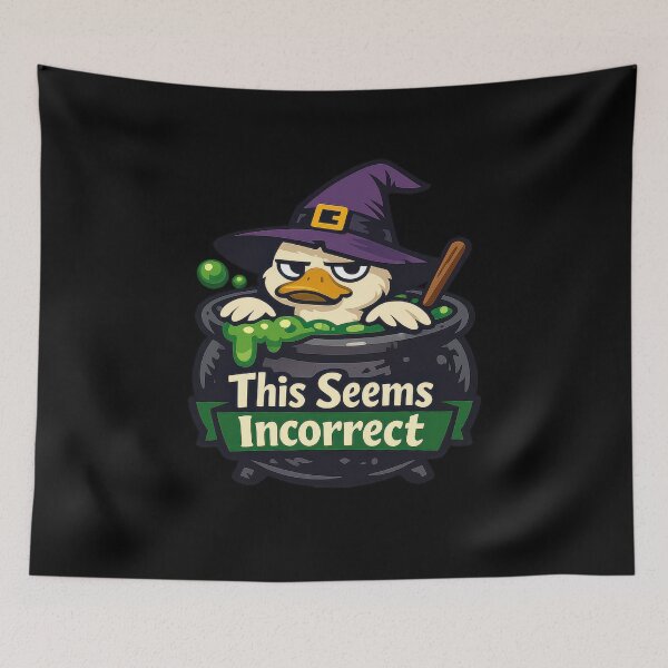 Item preview, Cauldron Trouble With a Grumpy Duck Wizard  designed and sold by Sketchlegacy.