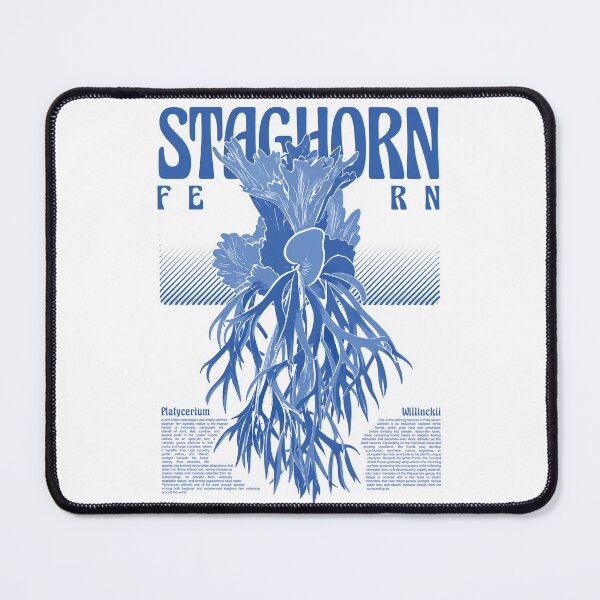 Item preview, Staghorn Fern Editorial Botanical Poster Art designed and sold by farhanfatich.
