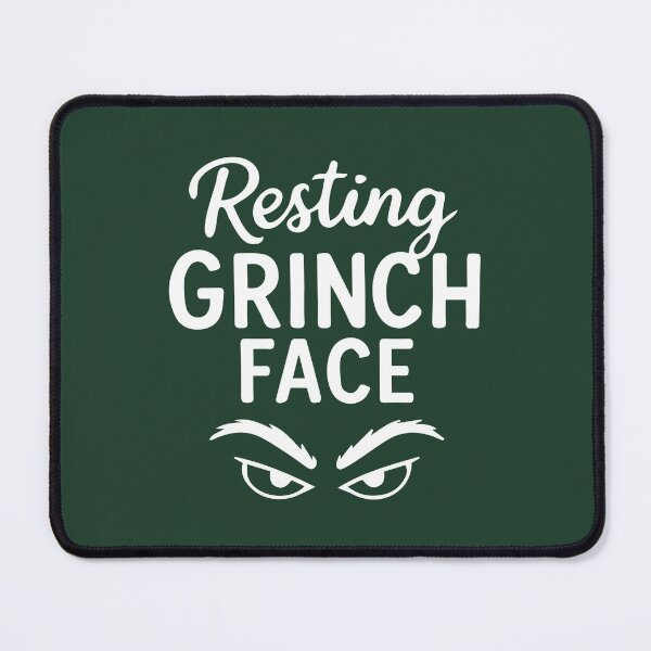 Item preview, Resting Grinch Face – Festive Holiday Art designed and sold by Tklezardesigns.