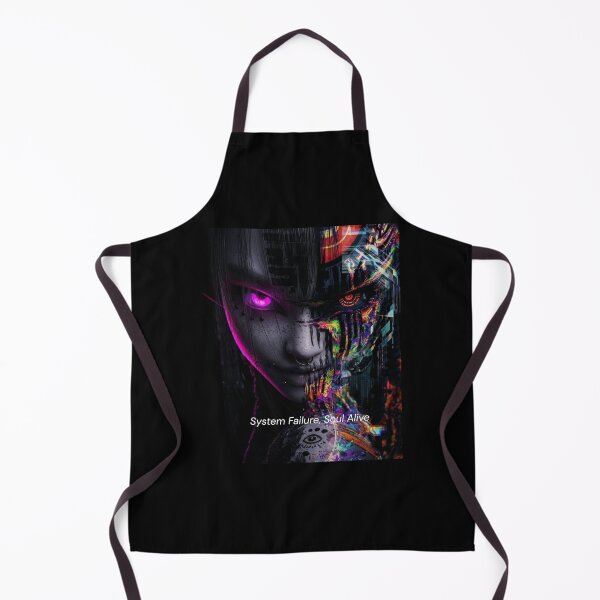 Item preview, Dark Synthwave Cyber Girl - Neon Glitch designed and sold by Xyshope.