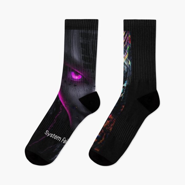 Item preview, Dark Synthwave Cyber Girl - Neon Glitch designed and sold by Xyshope.
