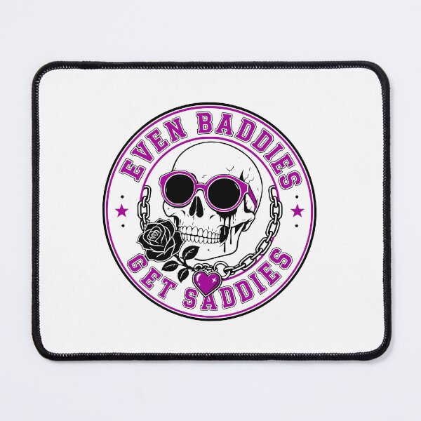Item preview, Even Baddies Get Saddies Skull Sunglasses Tee designed and sold by Simon-art-land.