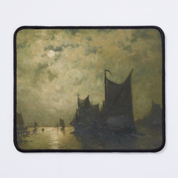 Item preview, Egide François Leemans - On the Amstel, shimmer of the moon designed and sold by Vintage Designs +.