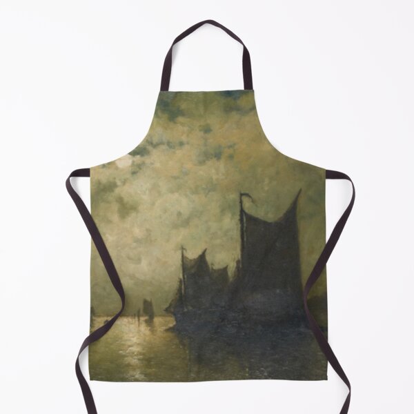 Item preview, Egide François Leemans - On the Amstel, shimmer of the moon designed and sold by Vintage Designs +.