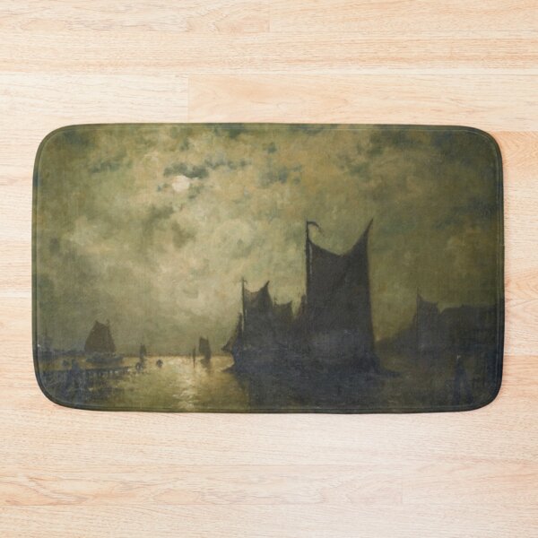 Item preview, Egide François Leemans - On the Amstel, shimmer of the moon designed and sold by Vintage Designs +.