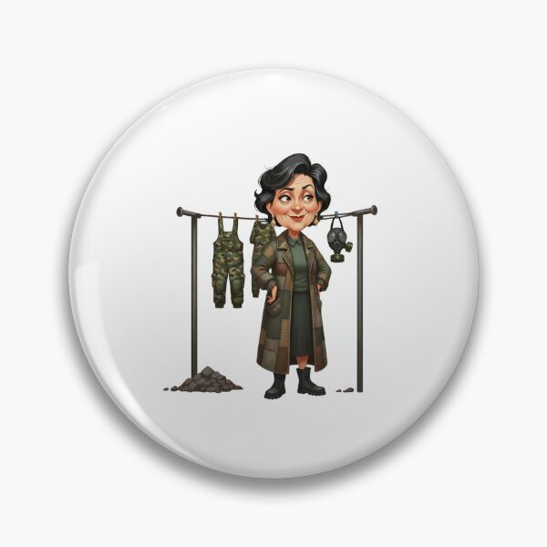 Item preview, Badass Post Apo Grandma Camo Fashion Illustration designed and sold by vk09.