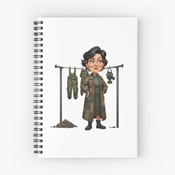 Item preview, Badass Post Apo Grandma Camo Fashion Illustration designed and sold by vk09.