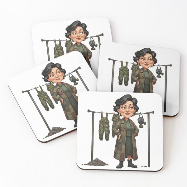 Item preview, Badass Post Apo Grandma Camo Fashion Illustration designed and sold by vk09.