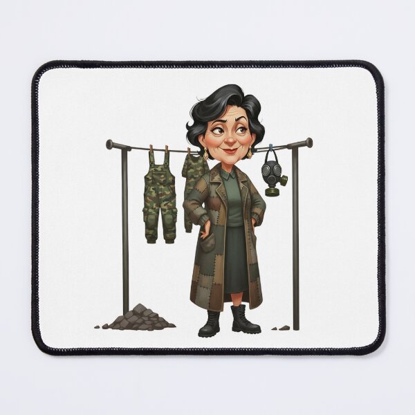 Item preview, Badass Post Apo Grandma Camo Fashion Illustration designed and sold by vk09.