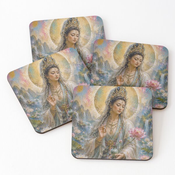 Item preview, Guanyin Goddess of Mercy painting designed and sold by GalleryKauffeld.