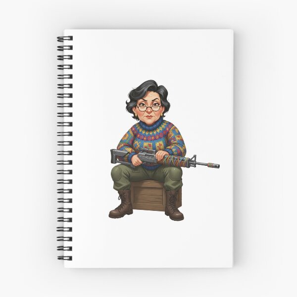 Item preview, Badass Post Apo Grandma Rifle Tactical Illustration designed and sold by vk09.