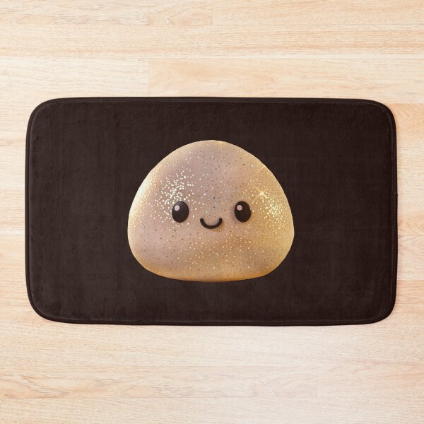 Item preview, Gold Glitter Cream Squishy Dumpling Toy – Photorealistic Kawaii Cutout designed and sold by EmeraldeaArt.