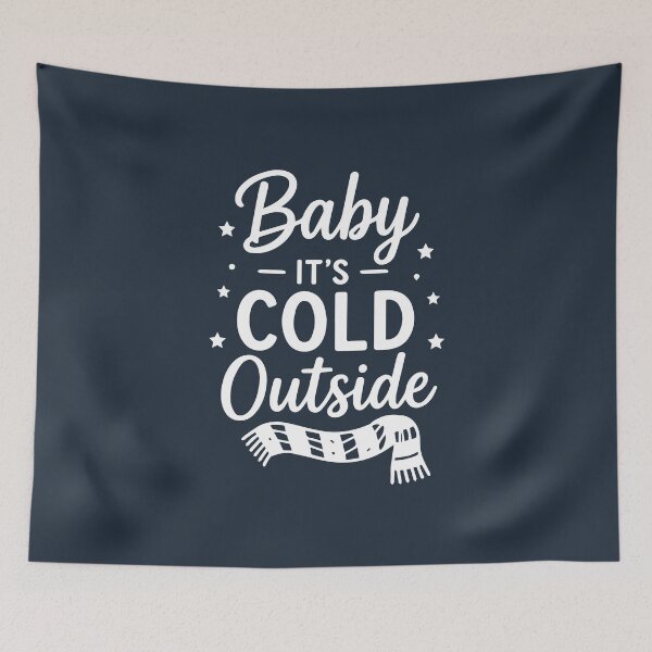 Item preview, Baby Its Cold Outside – Festive Holiday Art designed and sold by Tklezardesigns.