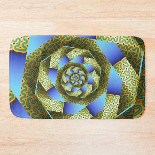 Item preview, Fractal Maze Spiral Vortex Optical Illusion Pattern  designed and sold by pinkal.