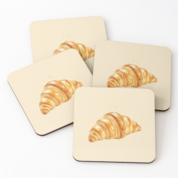Item preview, Freshly Baked Croissant Watercolor Sticker | Cozy Bakery Cottagecore Aesthetic | French Pastry T-Shirt & Café Art designed and sold by magiquecreations.