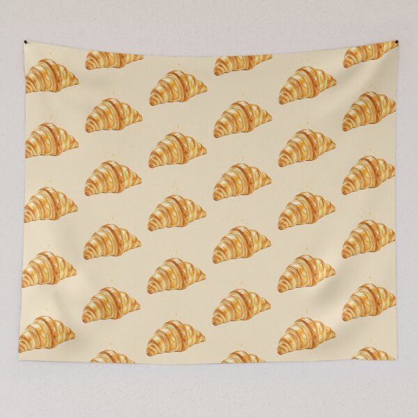 Item preview, Freshly Baked Croissant Watercolor Sticker | Cozy Bakery Cottagecore Aesthetic | French Pastry T-Shirt & Café Art designed and sold by magiquecreations.