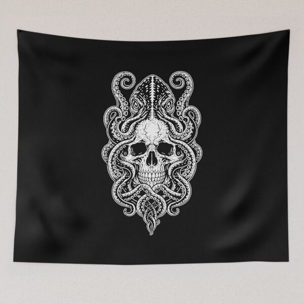 Item preview, Octopus Skull Cosmic Horror Elder Gods Art designed and sold by crouchingpixel.