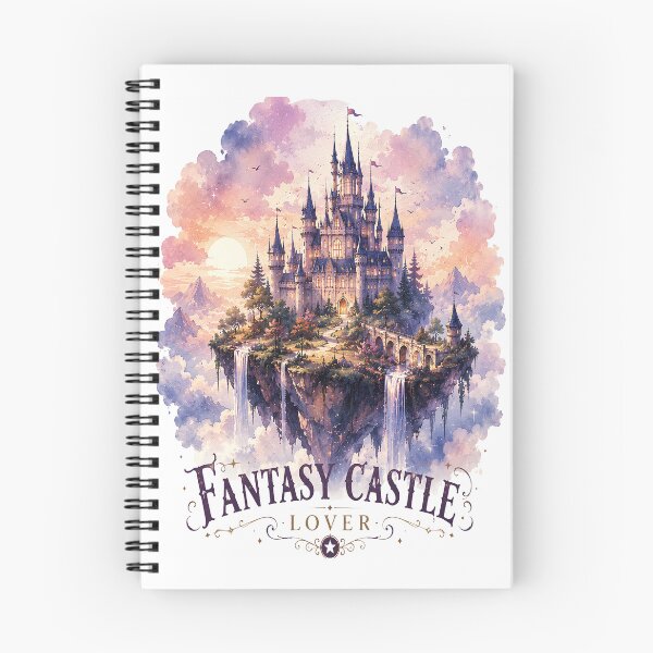 Item preview, Fantasy Castle Lover Sticker | Floating Castle Watercolor Art | Enchanted Fairytale Island Design designed and sold by Moh-nd-Eg.