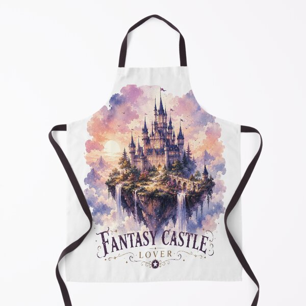 Item preview, Fantasy Castle Lover Sticker | Floating Castle Watercolor Art | Enchanted Fairytale Island Design designed and sold by Moh-nd-Eg.