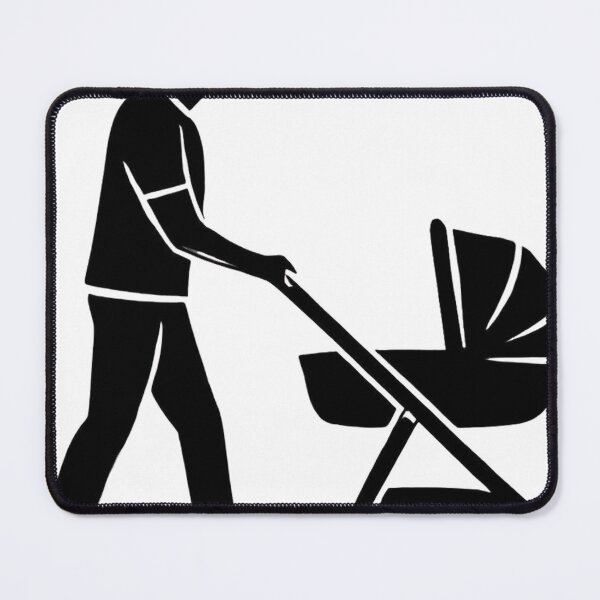 Item preview, Father Pushing Baby Stroller designed and sold by RoyArt0.