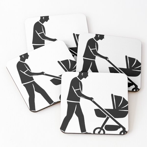 Item preview, Father Pushing Baby Stroller designed and sold by RoyArt0.