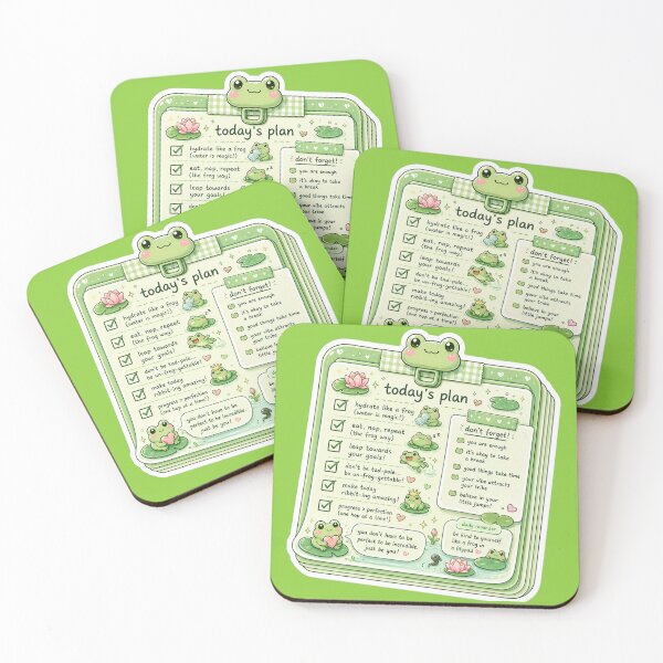 Item preview, Cute Frog Daily Planner Sticker designed and sold by Christiana-Art.
