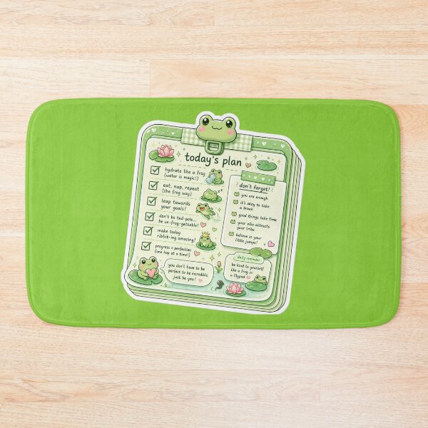 Item preview, Cute Frog Daily Planner Sticker designed and sold by Christiana-Art.