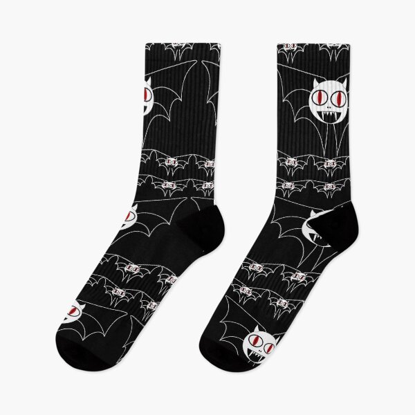 Item preview, Halloween bat pattern on black background designed and sold by Elwira Studio.