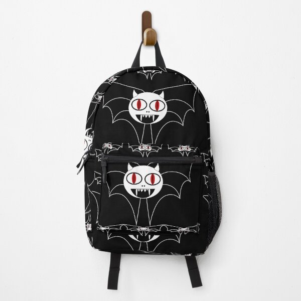 Item preview, Halloween bat pattern on black background designed and sold by Elwira Studio.