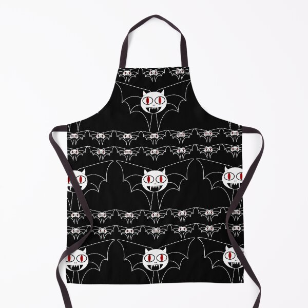 Item preview, Halloween bat pattern on black background designed and sold by Elwira Studio.