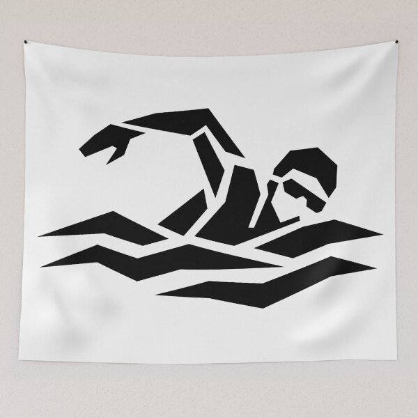 Item preview, Against the Current – Geometric Swimmer designed and sold by matybrak.