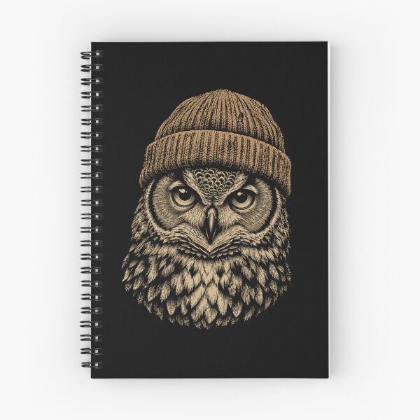 Item preview, Retro Beanie Owl Vintage Wildlife designed and sold by Moizento.