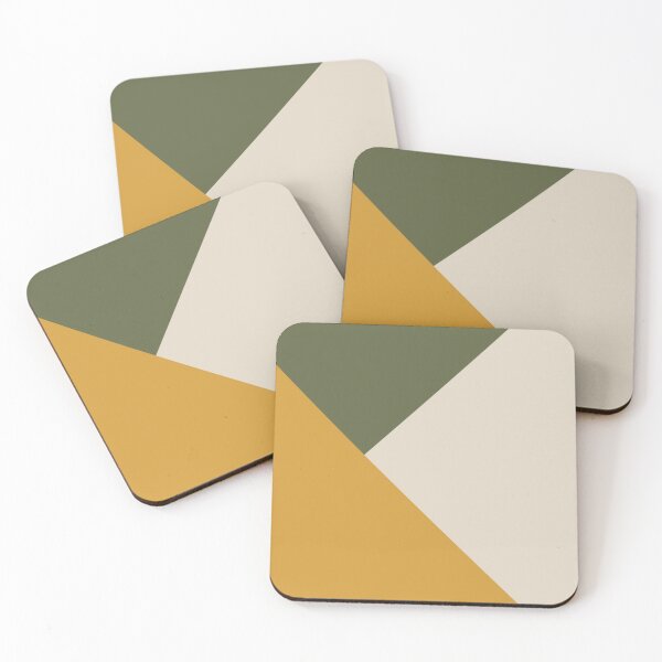 Item preview, Mustard, Olive Green and Cream White designed and sold by ZedColors.