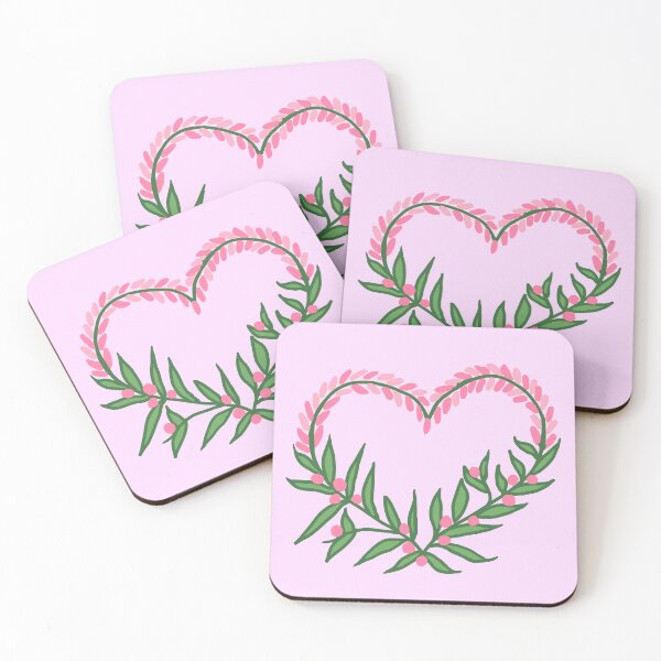 Item preview, Floral Pink Lavender Heart  designed and sold by CamilasPrints.
