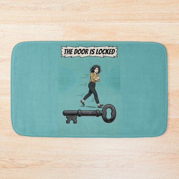 Item preview, Locked Office Door Minimalist Comic Poster designed and sold by DuckOddity.