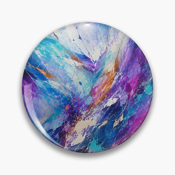 Item preview, Electric Blue and Purple Abstract – Vibrant Color Burst designed and sold by GutyzDesignsES.