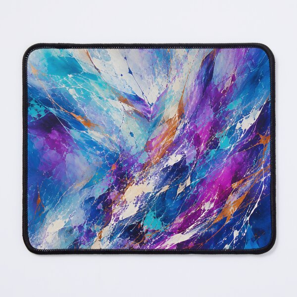 Item preview, Electric Blue and Purple Abstract – Vibrant Color Burst designed and sold by GutyzDesignsES.
