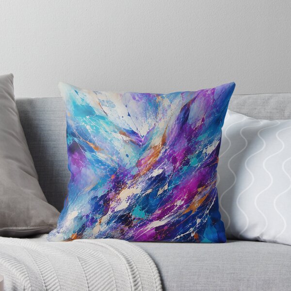 Item preview, Electric Blue and Purple Abstract – Vibrant Color Burst designed and sold by GutyzDesignsES.