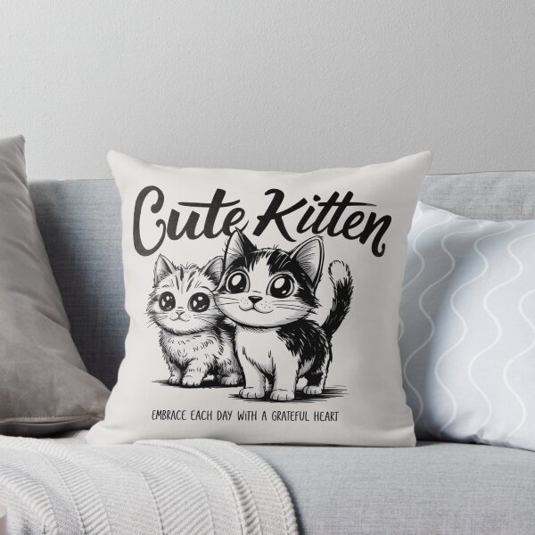 Item preview, Ilustración de un lindo gatito amigo con un corazón agradecido. designed and sold by NiloRuesca34.